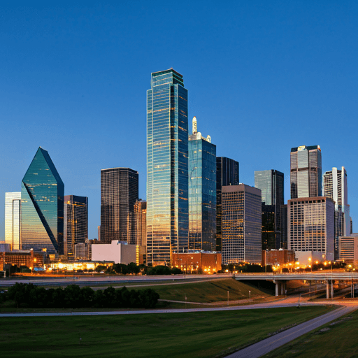 Dallas, TX skyline